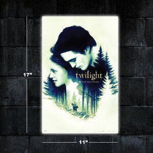 Twilight 10th Anniversary movie poster - 11x17 wall art print merch Edward Bella